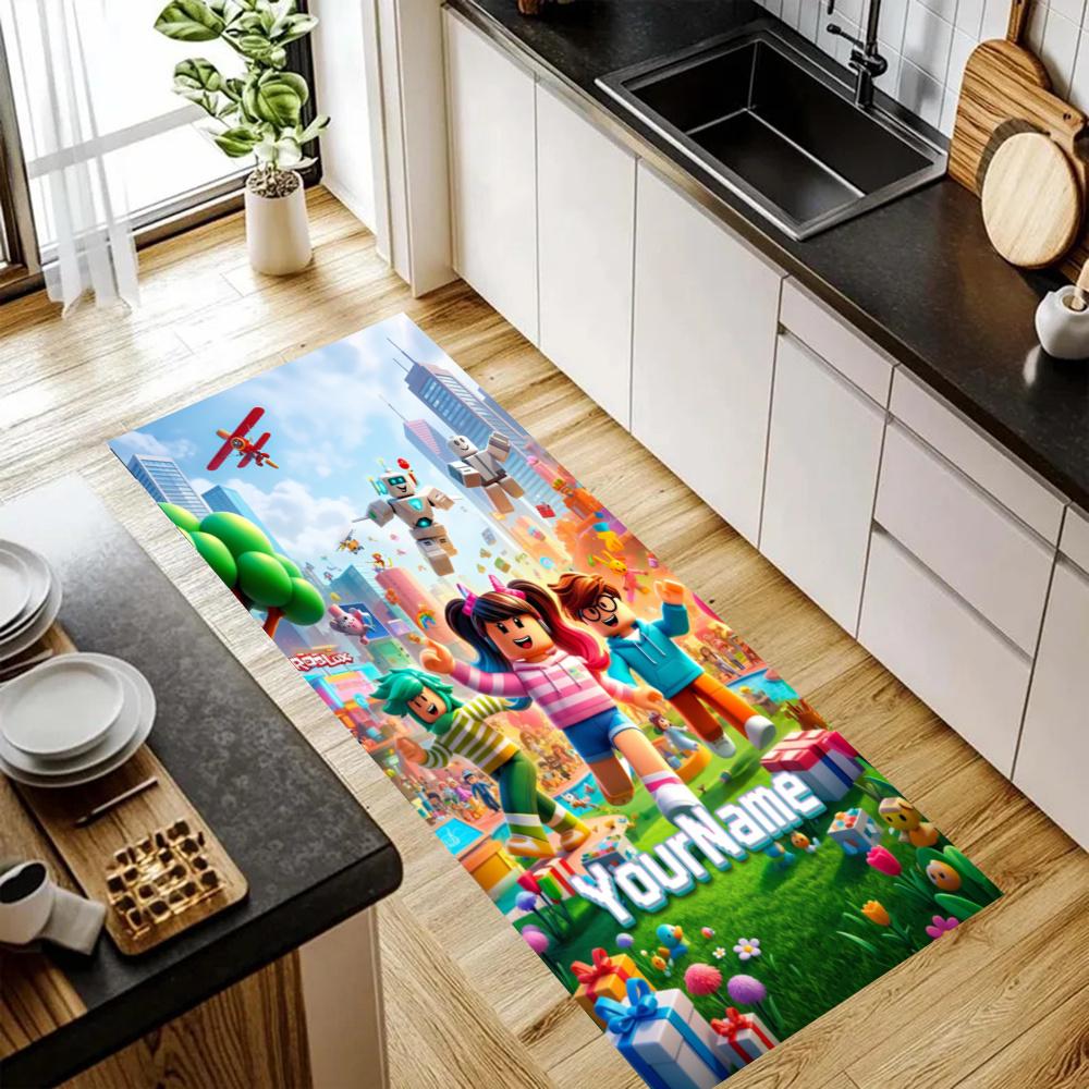 Roblox Customize Your Name Kitchen Rug Runner Rug Laundry Mat Hallway Entryway The Best Gift Choice