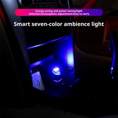 Автомобильные атмосферные огни USB LED окружающее освещение подключаемый USB декоративный ночник универсальные аксессуары для салона автомобиля