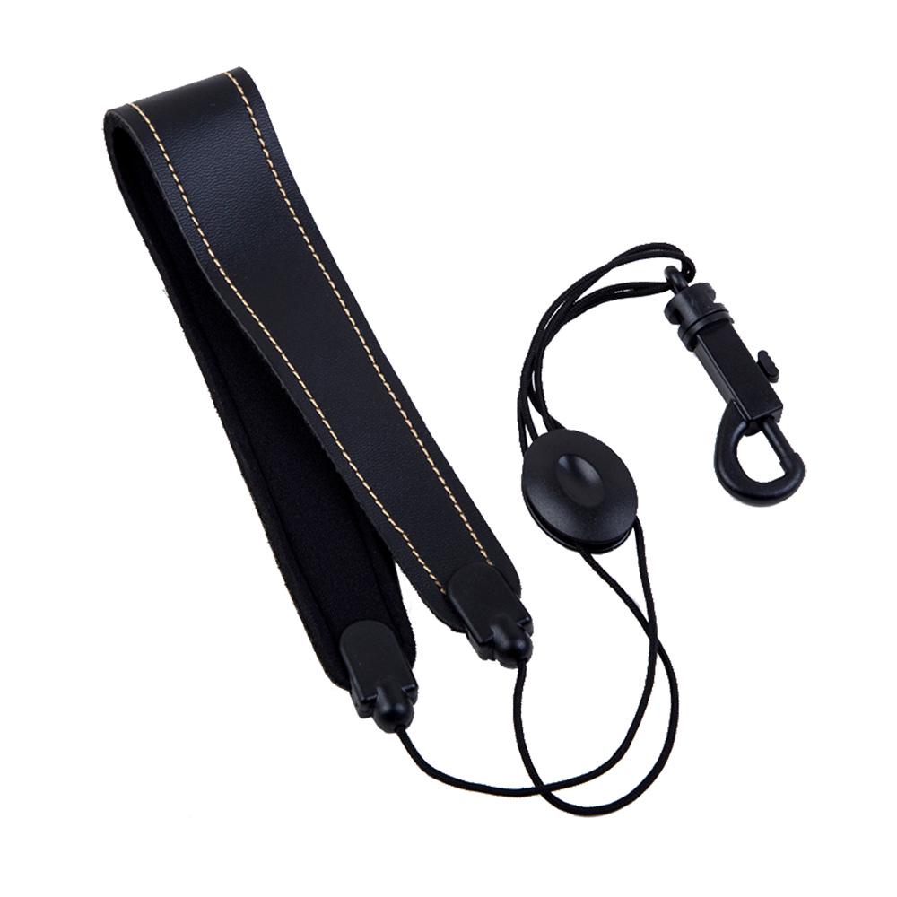 Adjustable Saxophone Sax Leather Nylon Padded Neck Strap with Hook Clasp