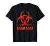 Biohazard Distressed Biology Science Teacher Rock Star Gift T-Shirt