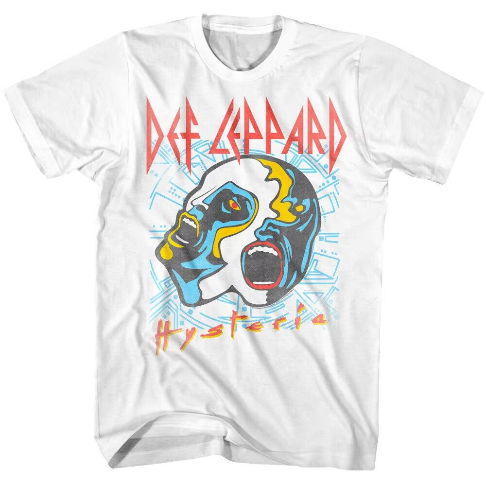 2026 Хард-рок группа Def Leppard Классический Постер Графический Принт Футболки Мужские Женские Модные Аксессуары Футболки Повседневные Свободные Топы