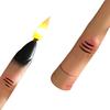 Yousheng Halloween LED Finger Taper Candles Flameless Flickering Finger Candle Sticks Battery Operated Fake Candles with Remote for Holiday Home Decor