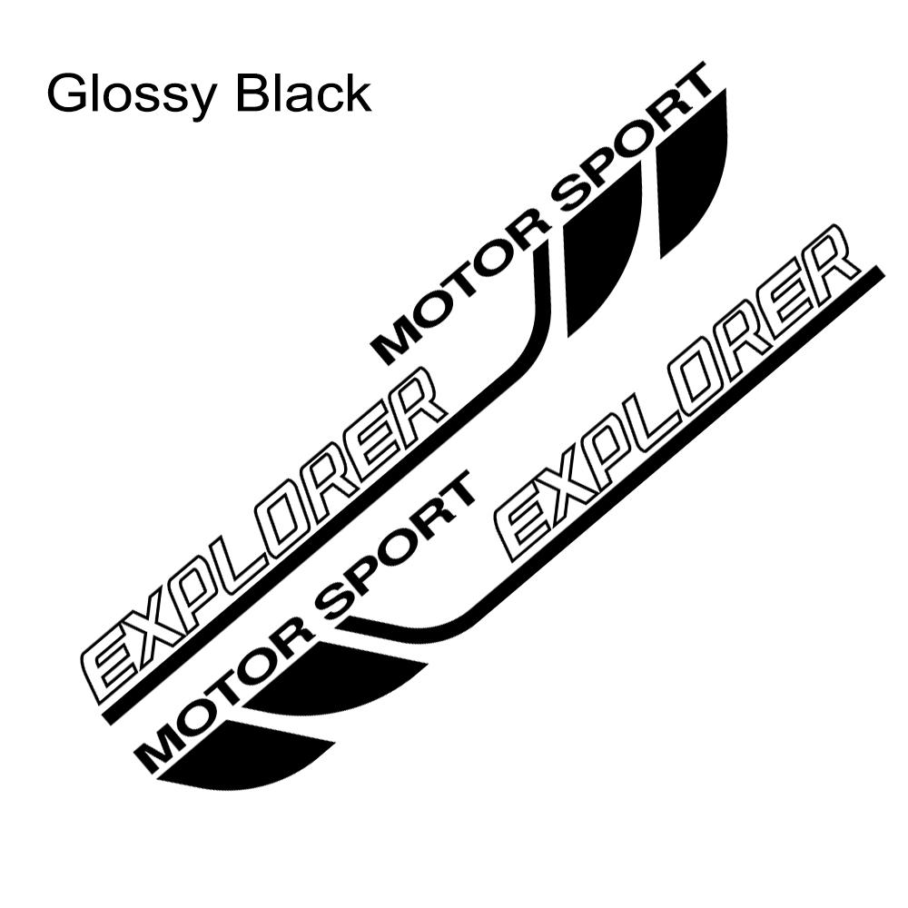 Для Ford Explorer 2 шт. гоночный автомобиль стильные боковые наклейки на дверь авто виниловая пленка наклейка тюнинг