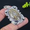 Crazy Lace Agate Gemstone Handmade 925 Sterling Silver Pendant 2.36" L3p81