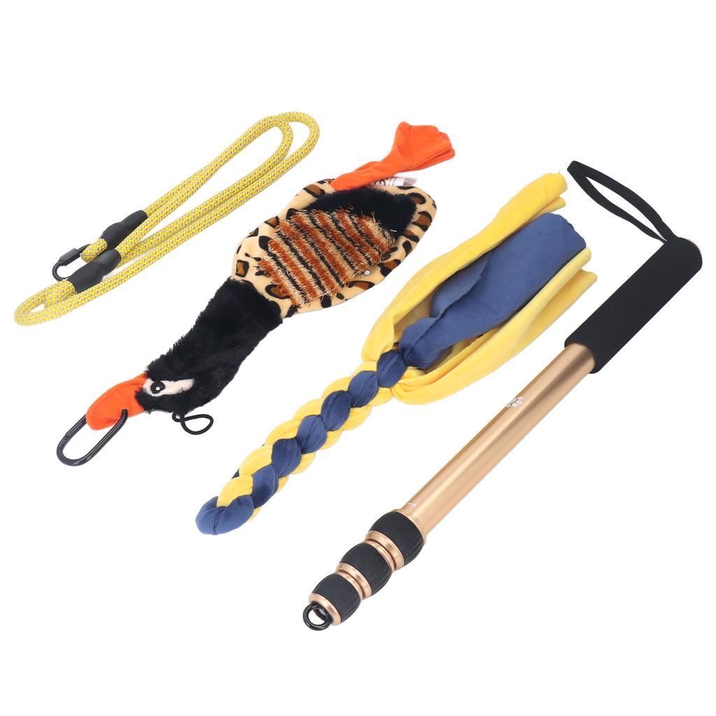 52 Inch Telescopic Dog Teaser Stick Flirt Pole for Dog Interactive Flirt Pole Toy Dog Extendable