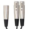 Hosa XLR Y Cable 15cm Female x2 to Male YXF-119