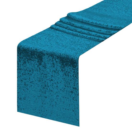 Скатерть с пайетками 12x71 дюймов Блестящая скатерть Украшение праздничного стола