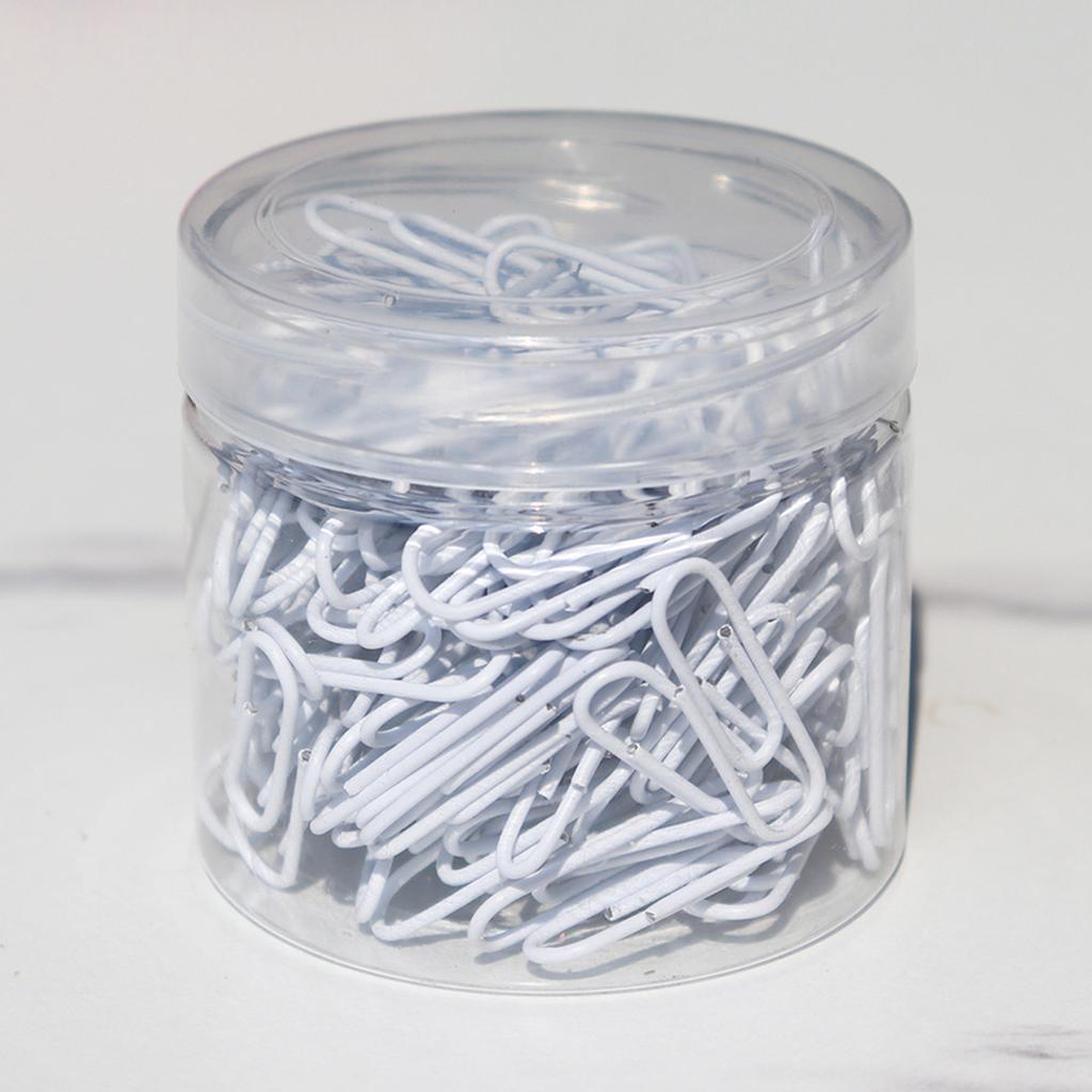 200pcs Paper Clips Notebook Filing Bookmark Rustproof Paperclips Document Organizing For Office School Supplies