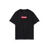 Letter Logo Printed Round Neck Short Sleeve T-Shirt Men Tops Black YHST173-1