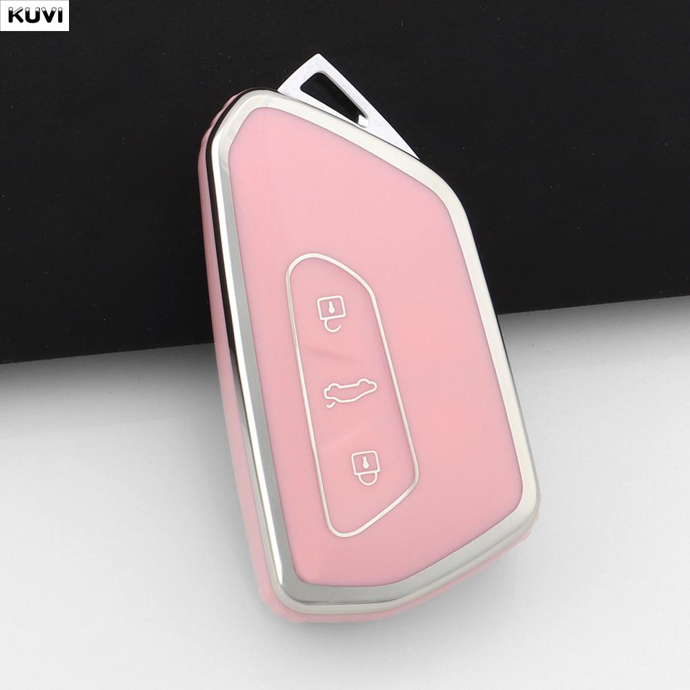 Модный чехол-обложка из ТПУ для автомобильного пульта ДУ для Vw Volkswagen Golf 8 Mk8 Cupra Skoda Octavia A8 Seat Leon Mk4 Аксессуары