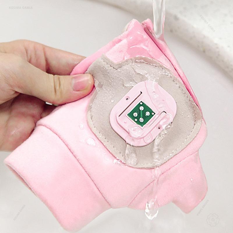 Xiaomi Fingerless Hand Warmer Gloves Graphene USB Rechargeable 3 Heat Levels Electric Heated Gloves for Winter Office Cycling Outdoor
