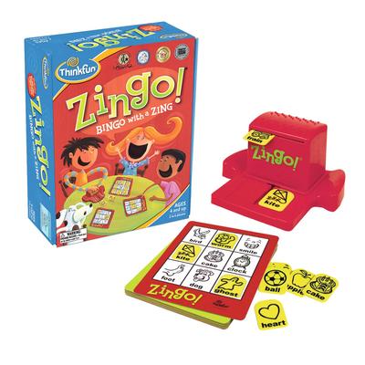 Игра ThinkFun для возраста 4 лет и старше Развитие речи Образовательный подарок "Джинго" (7700) [Английская игра, Игра, (День рождения/Рождество)]