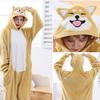 Ladies Cute Autumn Winter Warm Homewear Cartoon Animal Onesie Women's Hooded Flannel Anime Loungewear