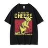 Funny My Quest for Cheese T Shirt Japanese Rat Retro Style Meme Graphic T-shirts Men's Women Fashion Casual High Quality T-shirt