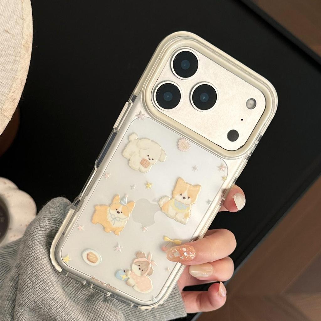 Милый Чехол для Телефона с Щенком для iPhone 16, iPhone 17 и iPhone 17 Pro Max
