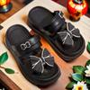 Super Light, Thick-Soled Bow Sandals – Fashionable, Wear-Resistant, Two-Way Beach Sandals & Slippers.