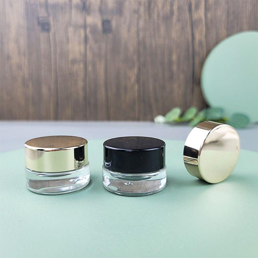 Black Gold Eye Cream Pots Mini Face Cream Packaging Bottle Makeup Jar for Skin Care