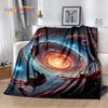 Universe Space Stars Black Hole Galaxy Earth Milky Way Soft Blanket,Soft Throw Blanket for Home Bedroom Bed Sofa Cover kid Gift