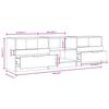 TV Cabinet Concrete Grey 150 x 33.5 x 45 cm Particleboard