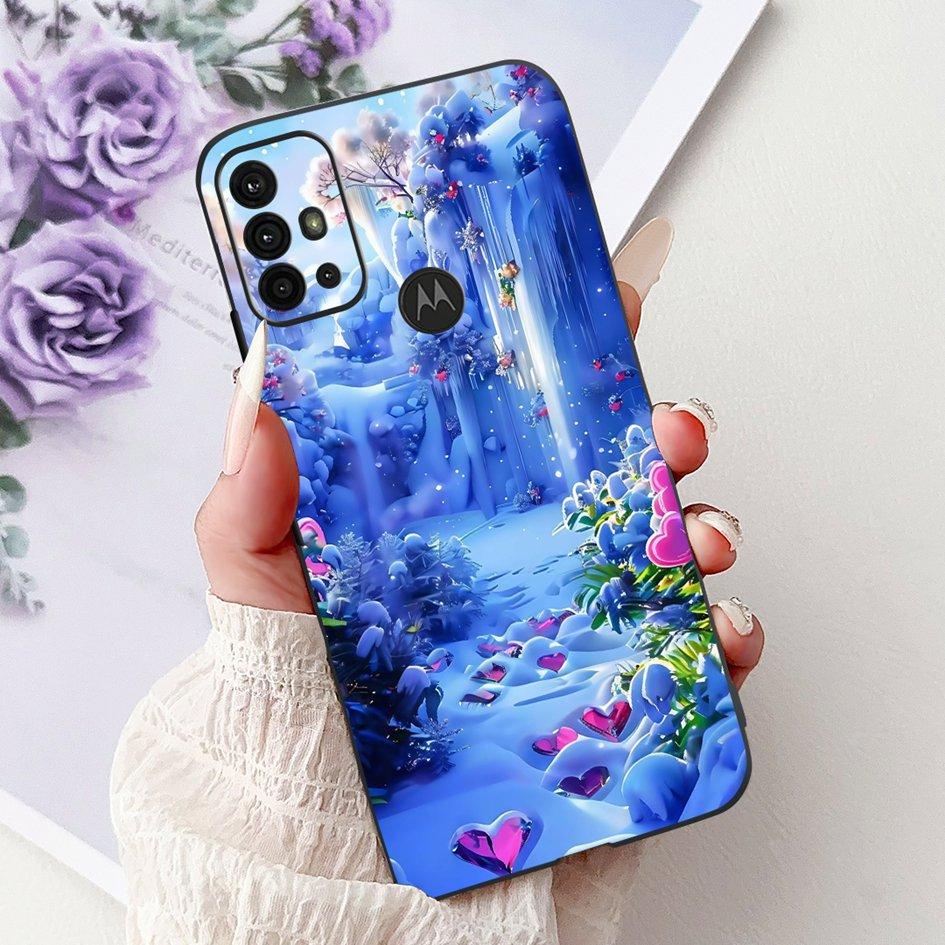 Чехол для Motorola Moto G30 G20 G10 Чехол для телефона Новая Мода Цветок Мягкий Силикон Матовый Бампер на Moto G20 XT2128-1 G 10 G 30 Capa