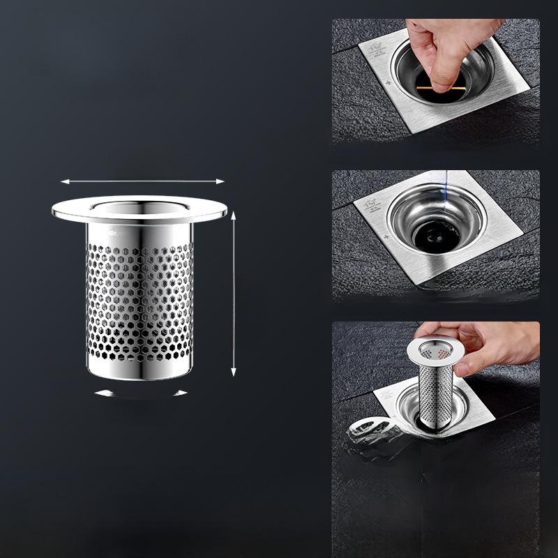 Всплывающий слив для раковины с сеткой-фильтром и заглушкой против запаха