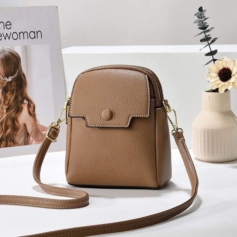 Летние новые мягкие кожаные сумки для телефонов, женские сумки-кошельки, модные женские сумки через плечо, универсальные сумки через плечо