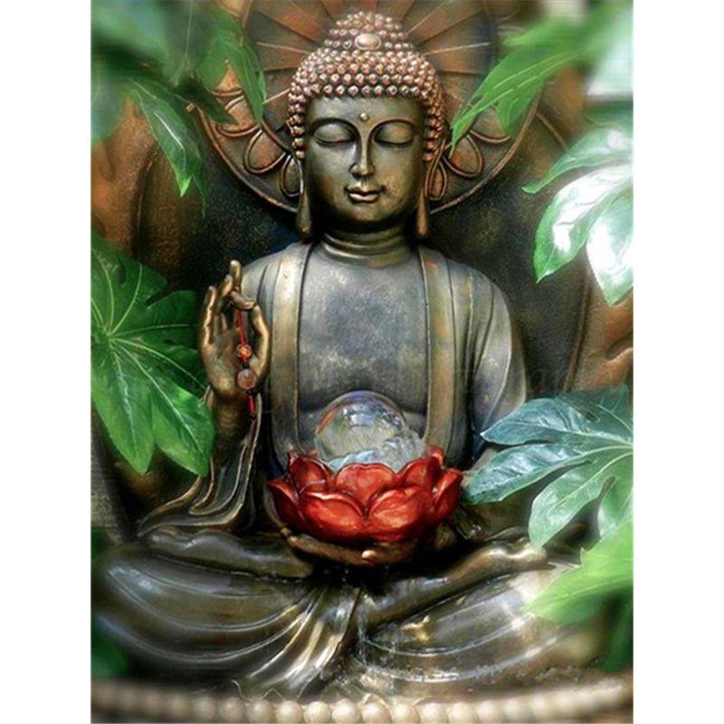 Diamond Painting Kit Buddha Rhinestones 5D DIY Diamond Embroidery Craft Cross Stitch Religion Mosaic Handmade Gift Home Decor
