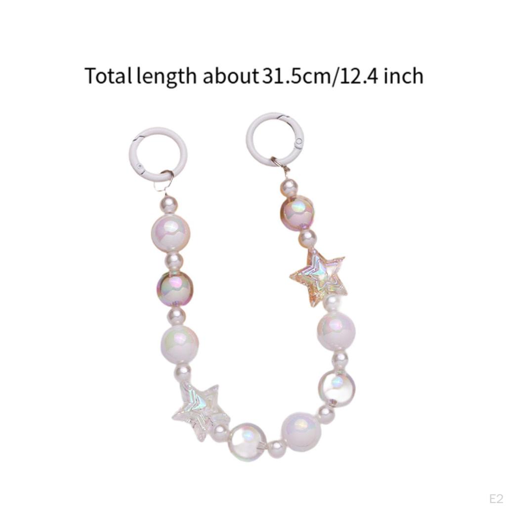 Beaded Purse Chain Extender Handbag Top Handle Phone Lanyard for Women Bag