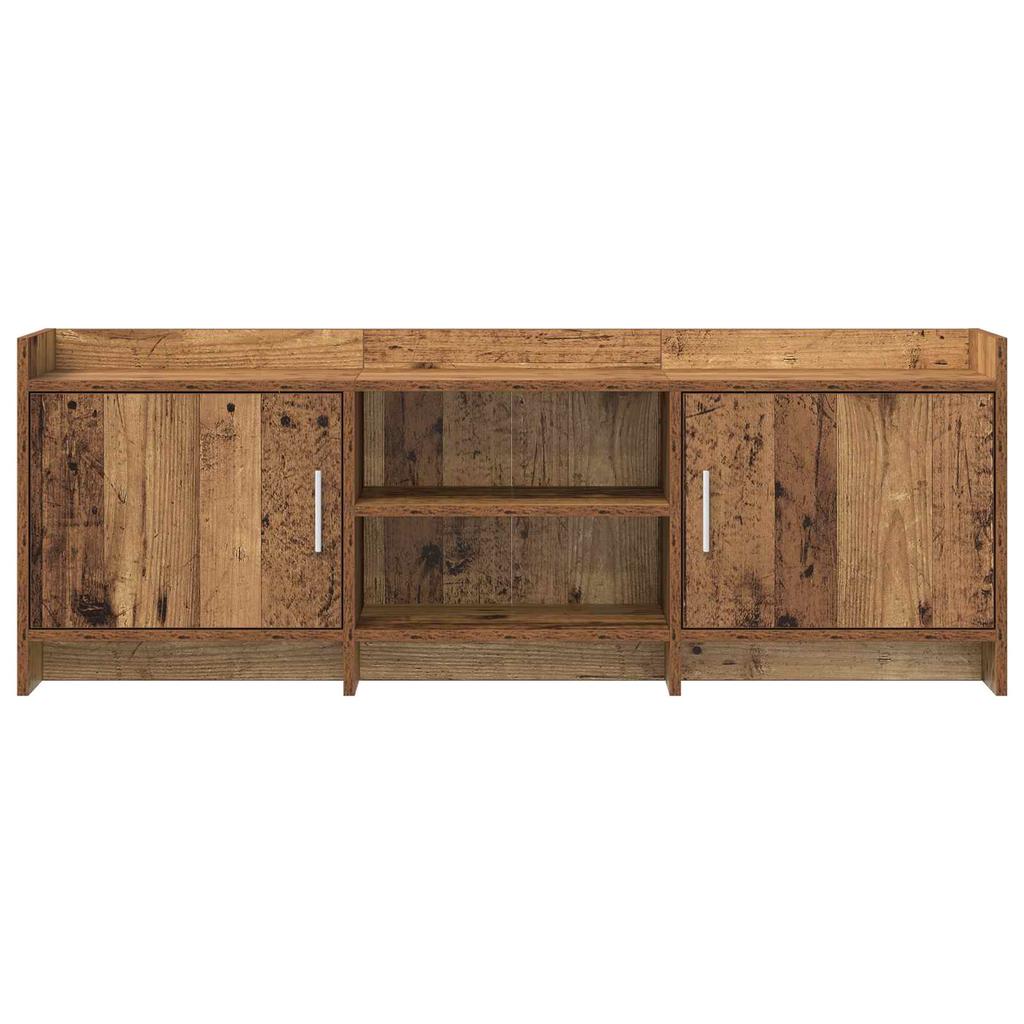 TV Stand 130 x 33 x 47 cm Reclaimed Wood Look Engineered Wood