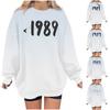 Women's Casual Fashion Halloween Print Long Sleeve O-Neck Sweatshirts Pullover Top