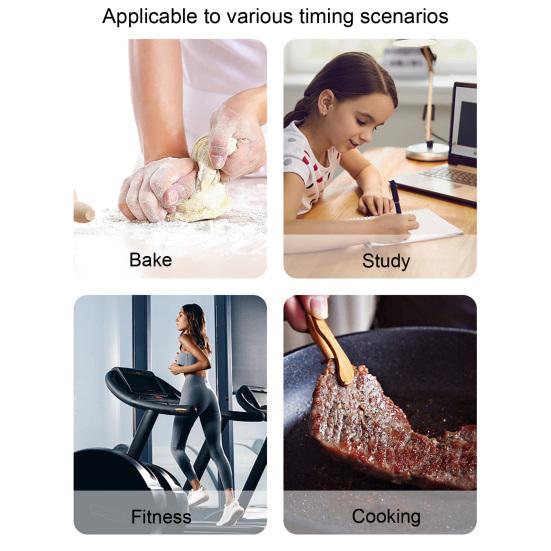 Big Timer with Night Light Portable Battery Powered Magnetic Versatile Countdown Stopwatch for Cooking Classroom Baking