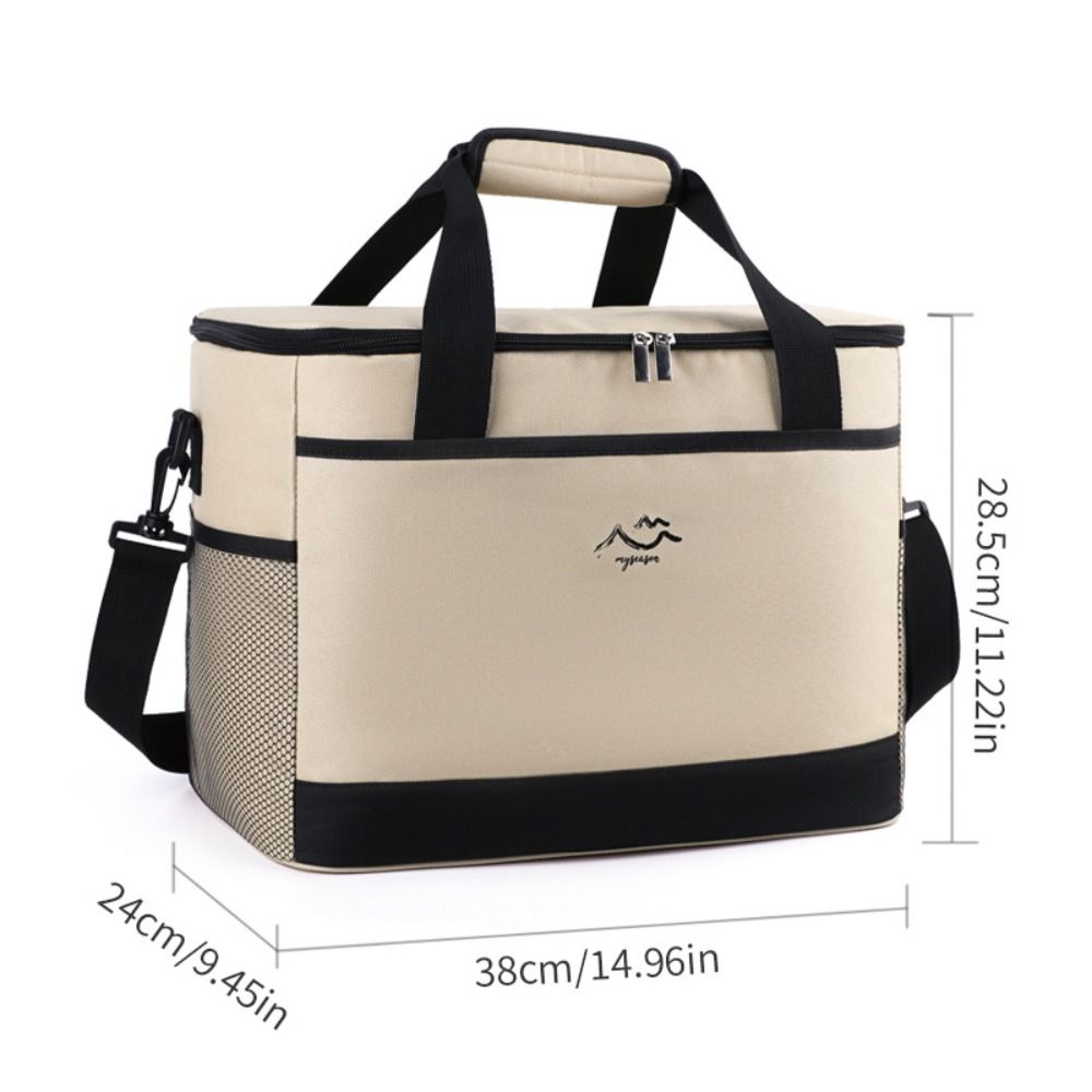 26L Food Storage Cooler Bag Large Capacity Thermal Lunch Case Picnic Bag Family Activities