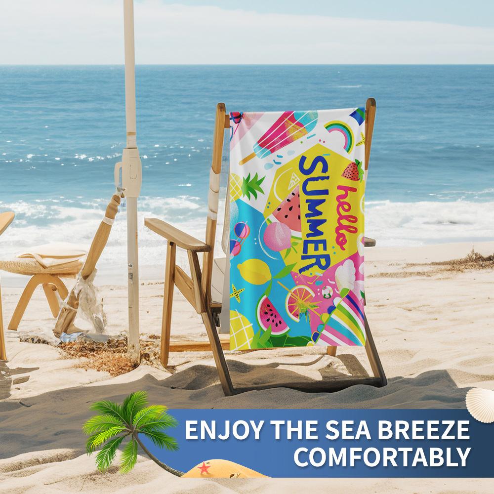 Новое двухстороннее бархатное пляжное полотенце, поддерживающее полотенце для серфинга, спортивное полотенце