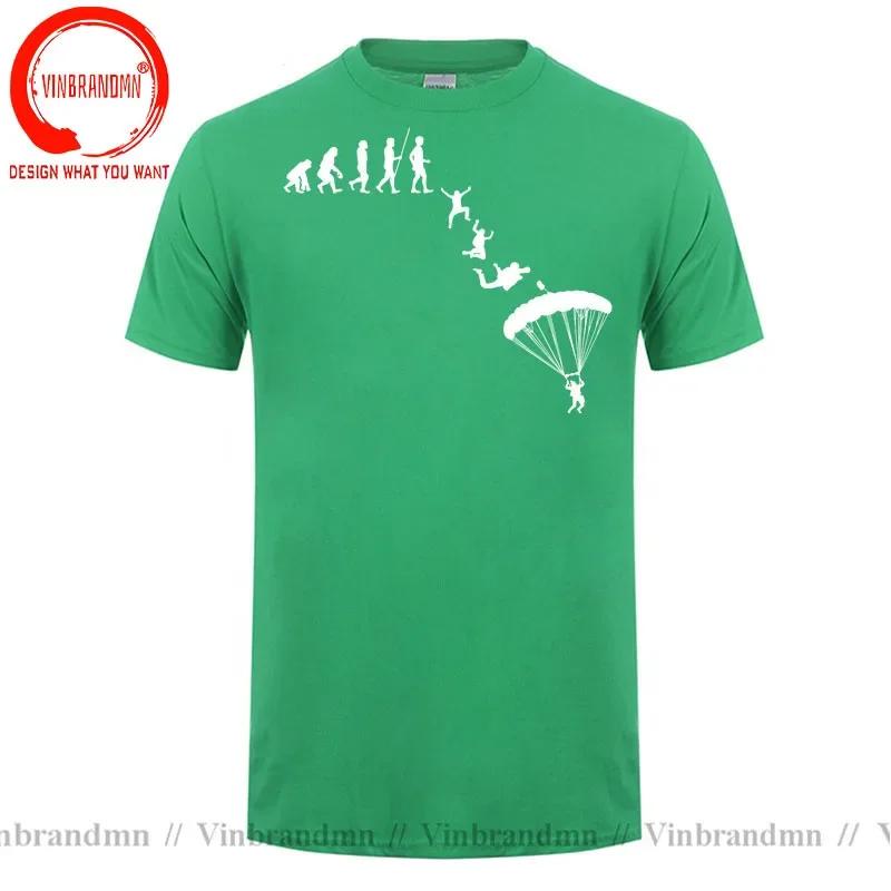Skydiver Skydiving Skydive Evolution T Shirt Unisex Sky Diving Diver Dive Tshirt Funny Paragliding Shirt Parachute Lover Tee Shirt