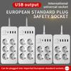 European Standard Socket Plug for Household USB Socket Switch  European Standard Socket Plug Russian High-power Multifunctional Plug Board