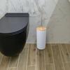 Long Handle Toilet Scrubber Standing Base Bathroom Cleaning Tool Toilet Brush Set  Toilet Cleaning