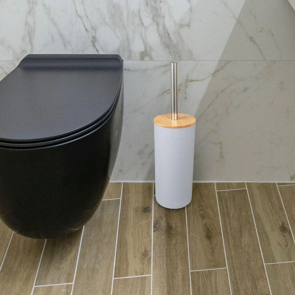 Long Handle Toilet Scrubber Standing Base Bathroom Cleaning Tool Toilet Brush Set  Toilet Cleaning