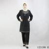 Traditional Muslim Women's Prayer Dress with Crystal Embellishments - Long Cotton Robe