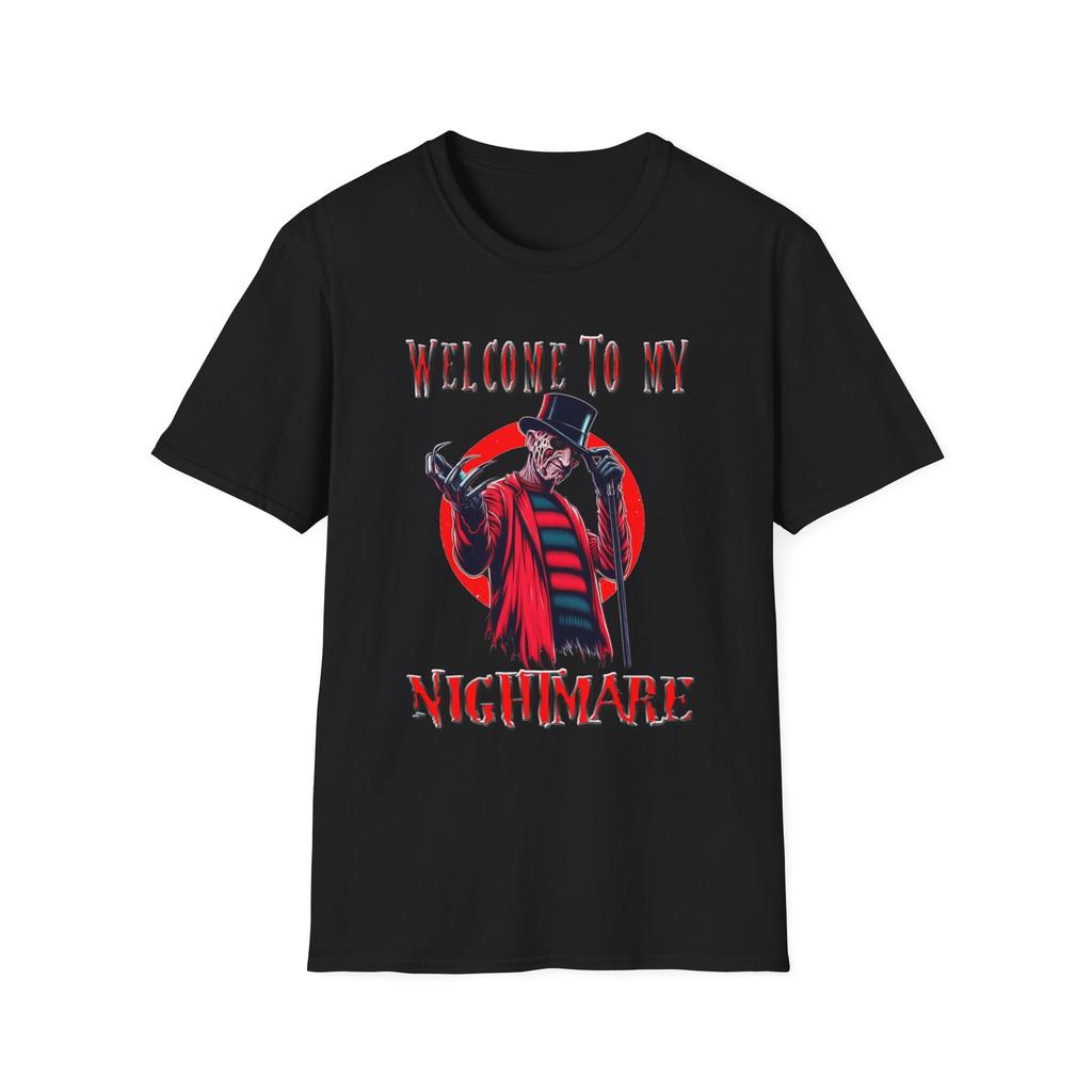 Freddy Krueger – Welcome to My Nightmare T-Shirt Mens Womens Tees Top – Alice Cooper Horror Mashup