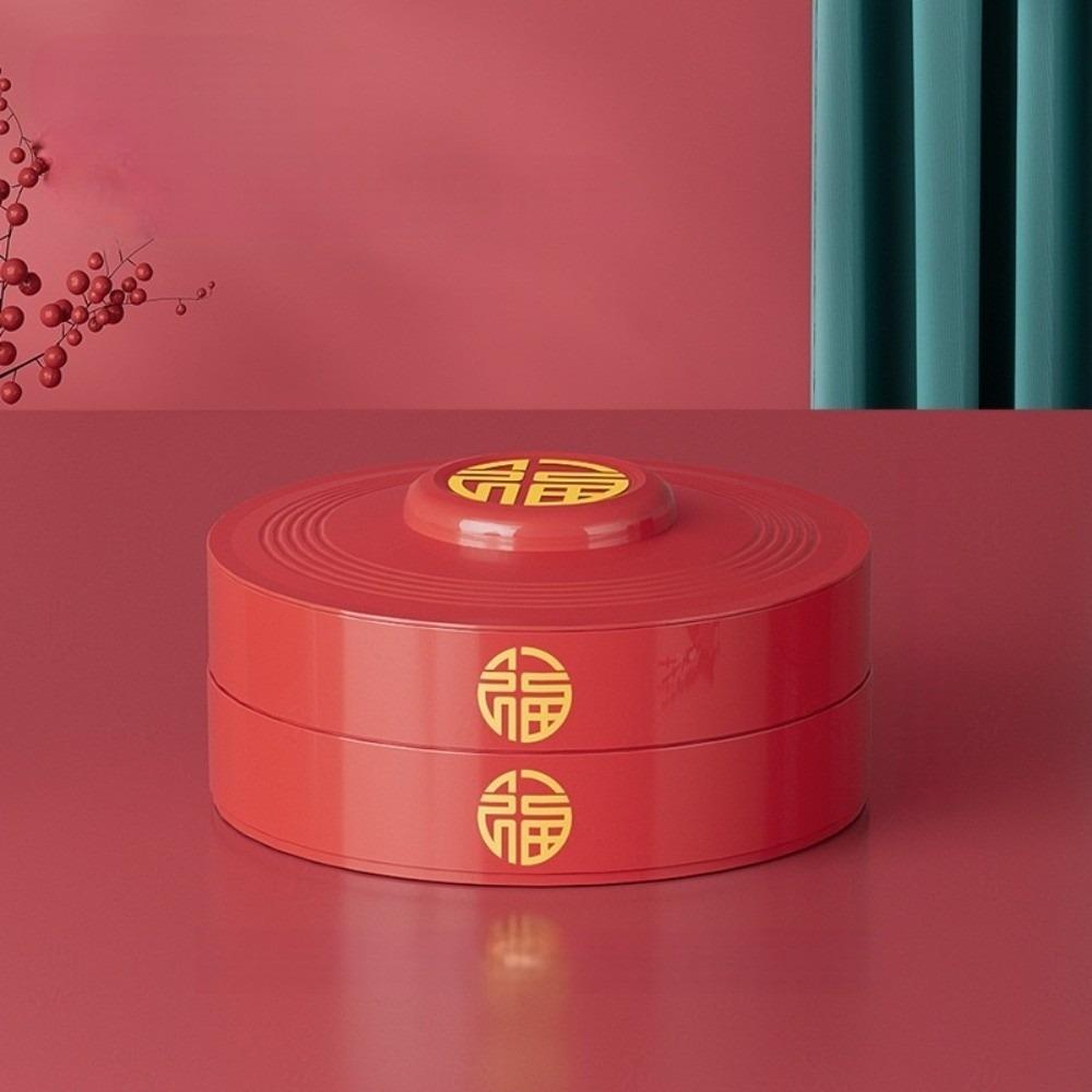 2 Layers Nut Serving Tray 8-Compartment Biscuit Fruit Plate Multi-functional Candy Box  Party