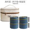Portable 304 Stainless Steel Insulated Lunch Box Multi-layer Round Sealed Food Warmer for Office Workers and Students Women