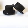 Fabric Black Top Hat Elegant Gentleman Cap New Magician Hat Party