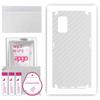 apgo Protective Skin Sticker for the Back+sides Compatible with Realme X7, Full Wrap Film, Foil, Vinyl - Pattern Transparent Carbon