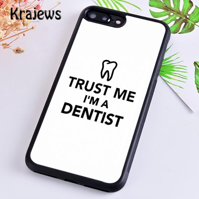 Krajews Милый Стоматолог Зубы Мягкий Чехол для Телефона Для IPhone 18 17 Air 16 15 14 plus 11 12 13 pro max Plus coque Fundas