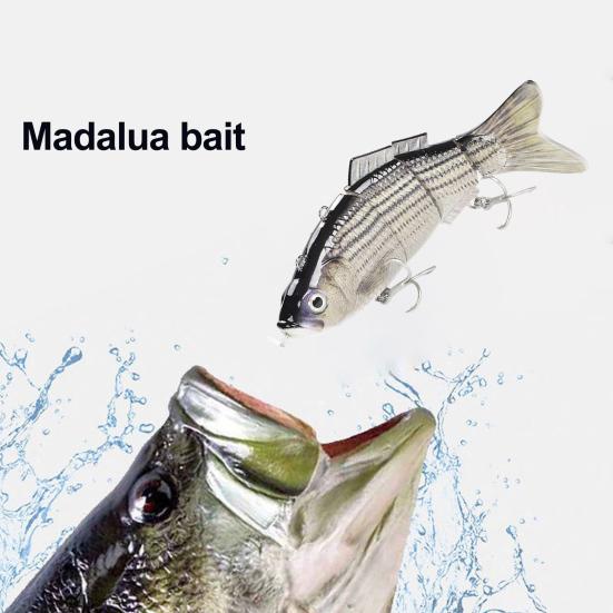 13,5 см/39,3 г/54 г электрическая многосочлененная рыболовная приманка с поплавком, перезаряжаемая через USB, светодиодная светящаяся приманка, роботизированная искусственная приманка, рыболовные принадлежности