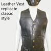 Жилет-шнуровка кожаный Жилет мужской Мотоцикл Плечо Четыре сезона Велоспорт Зажим Классический Вышитый значок Оптическая панель не имеет прикрепленных проводов.