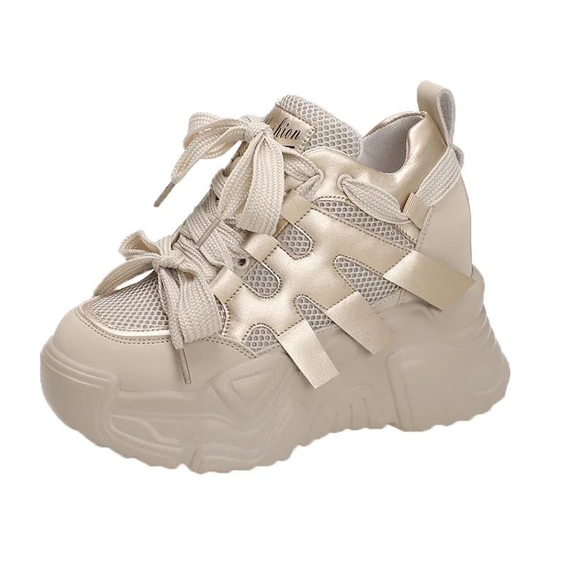 High Platform Sneakers Women Thick Sole Sports Ladies Trainers Vulcanized Shoes Woman Chunky Sneakers Zapatillas Mujer