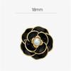 French Retro Camellia Brooch Charm Trend Exquisite Pin Elegant Luxury Jewelry Accessories Party Birthday Daily Decoration Gift