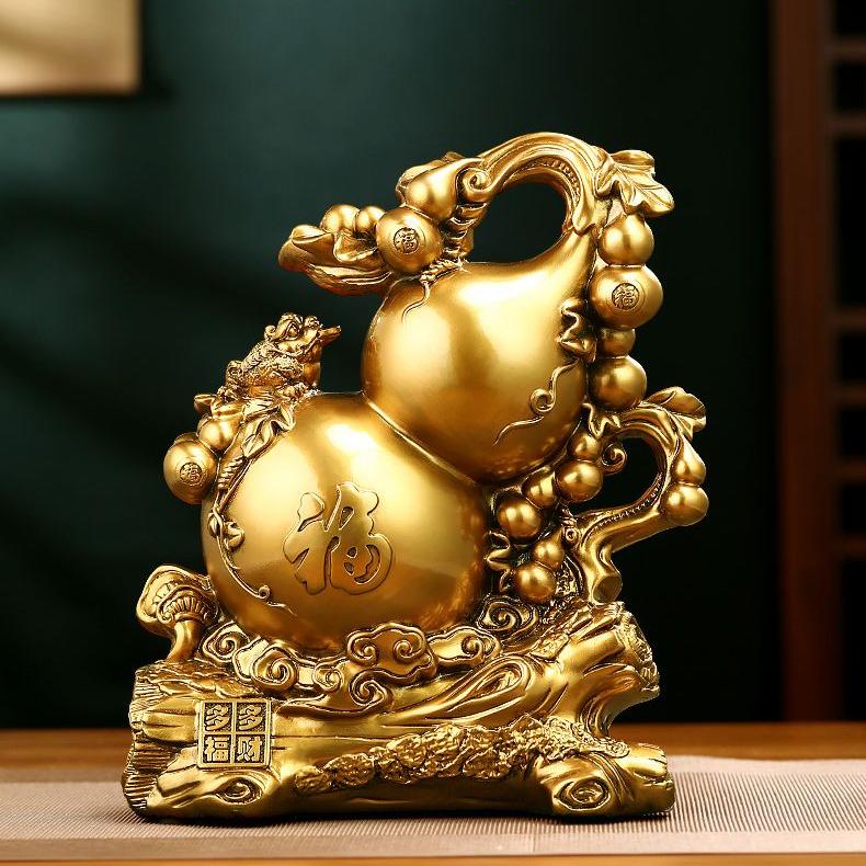 Множество благословений и богатства. Украшения из тыквы Чжаоцай. Гостиная, фойе, ТВ-шкаф, винный шкаф. Украшения. Подарки на новоселье.