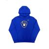 Nike Толстовка с капюшоном и принтом логотипа Milwaukee Brewers с элементами бейсбола, длинный рукав, мужской свитер, синий цвет 3Z3B7SBHG-MIL